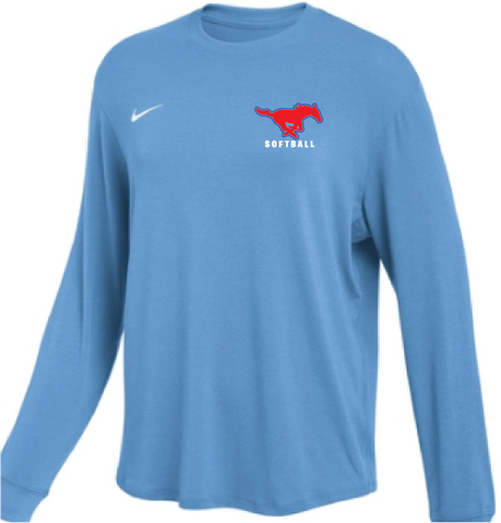 WOMEN'S NIKE PRIMARY L/S - COLUMBIA